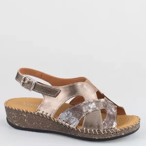 SANDALIA DE CONFORTO EM PELE
