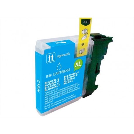 Tinteiro Azul Para Impressora Jato De Tinta Compatível C/ Brother LC980/LC985/1100XL
